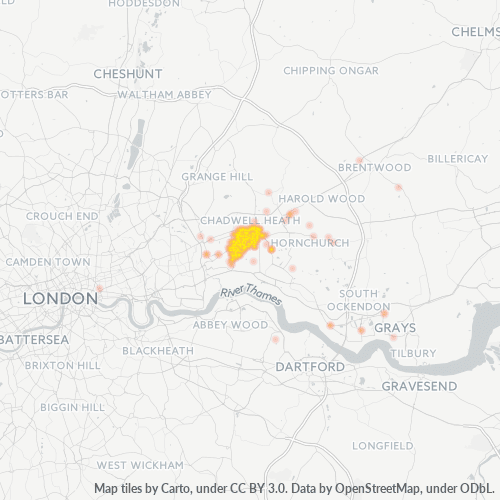 RM8 Business Density Heatmap