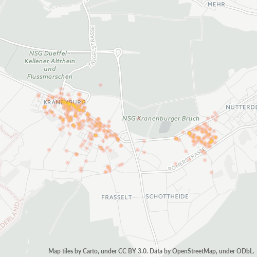 Heatmap für plz 47559