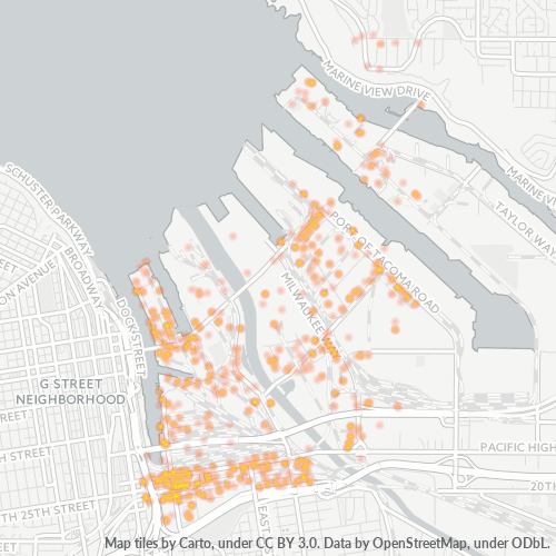 98421 Business Density Heatmap
