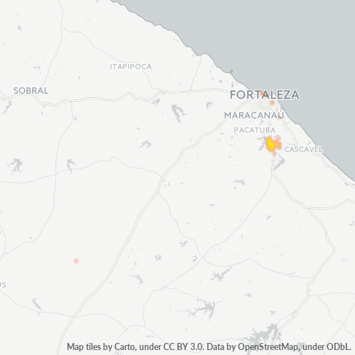 62880-000 Heatmap de Densidade da Empresa