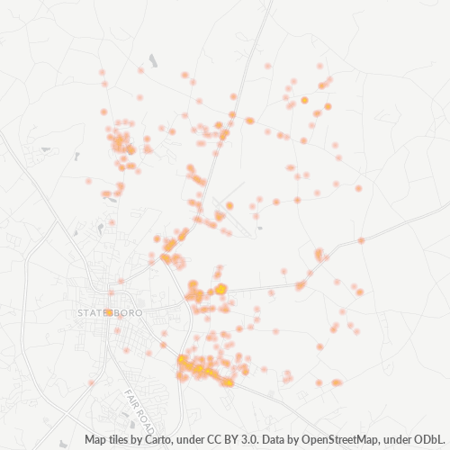 30461 Business Density Heatmap