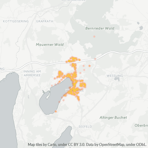 Heatmap für plz 82237