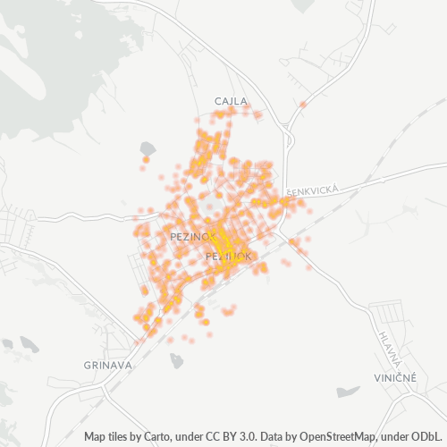 902 01 Teplotná mapa obchodnej hustoty