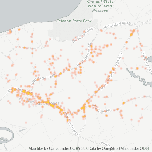 22485 Business Density Heatmap
