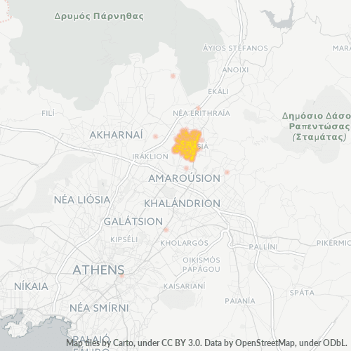 145 61 Χάρτης θερμότητας πυκνότητας επιχείρησης