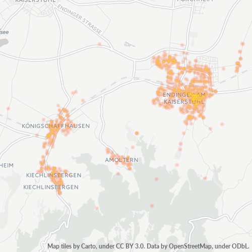 Heatmap für plz 79346