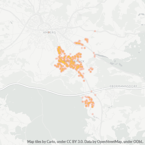 Heatmap für plz 92245