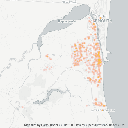 NR31 Business Density Heatmap