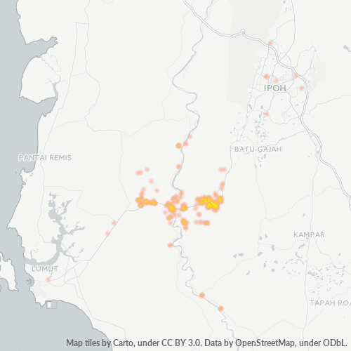 32600 Business Density Heatmap