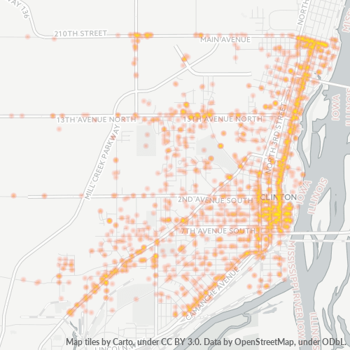 52732 Business Density Heatmap