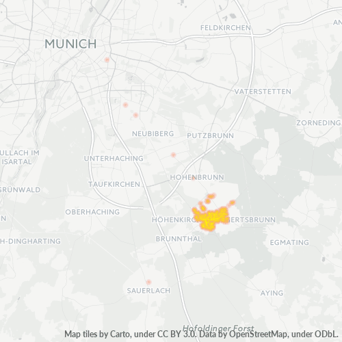 Heatmap für plz 85635