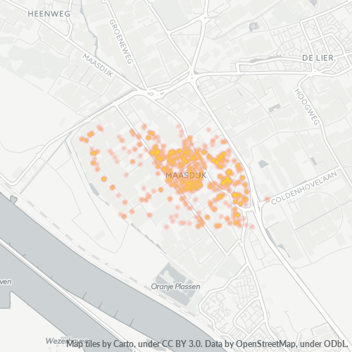 2676 Heatmap Bedrijfsdichtheid