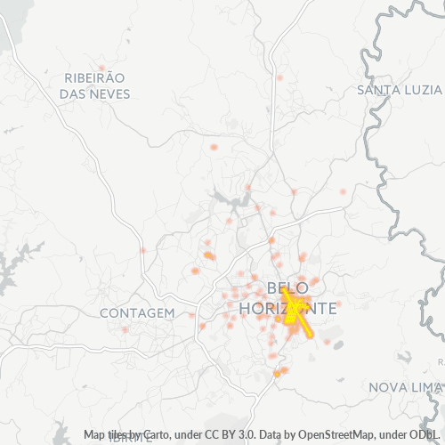 30130-000 Mapa de calor de densidad empresarial