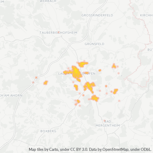 Heatmap für plz 97922