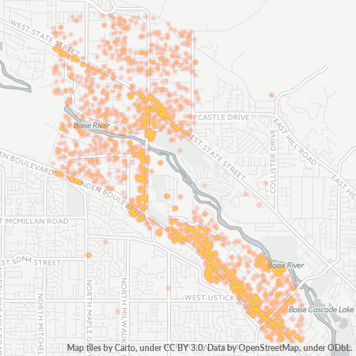 83714 Business Density Heatmap