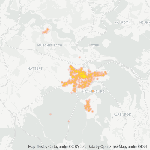 Heatmap für plz 57627