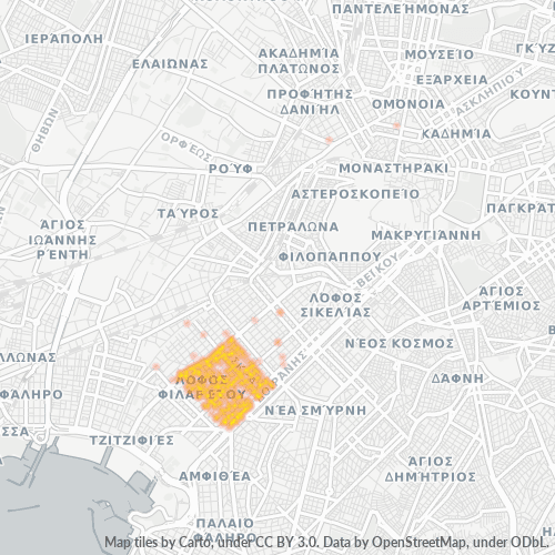 176 73 Χάρτης θερμότητας πυκνότητας επιχείρησης