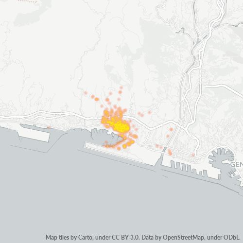 Mappa di calore per cap 16154
