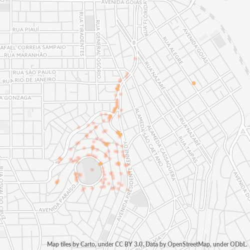 09570-000 Mapa de calor de densidad empresarial