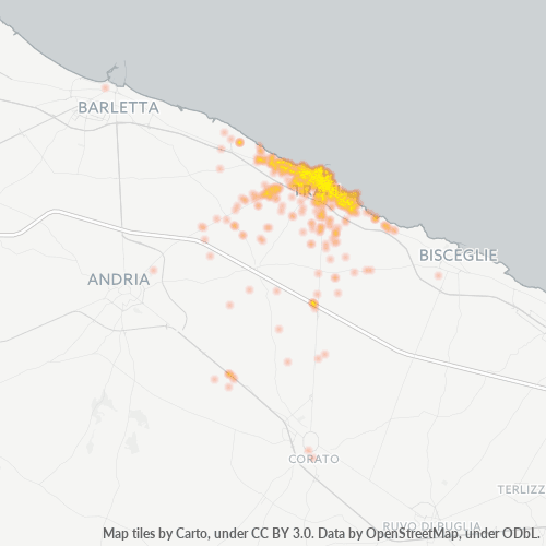 Mappa di calore per cap 76125