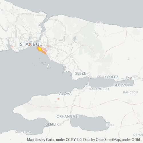 34724 Şirket Yoğunluğu Isı Haritası