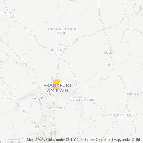 Heatmap für plz 60437