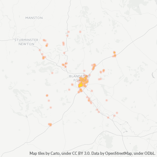 DT11 Business Density Heatmap