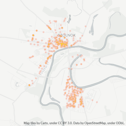 5008 Vállalati sűrűségi térkép