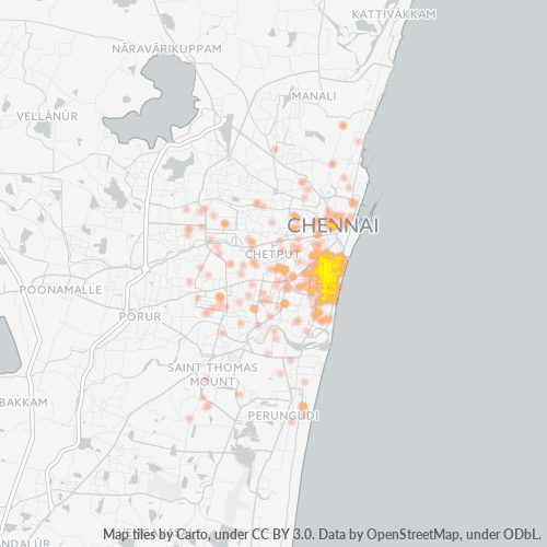 600005 Business Density Heatmap