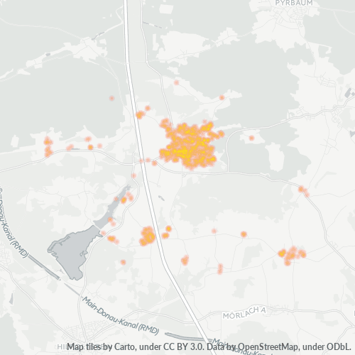 Heatmap für plz 90584