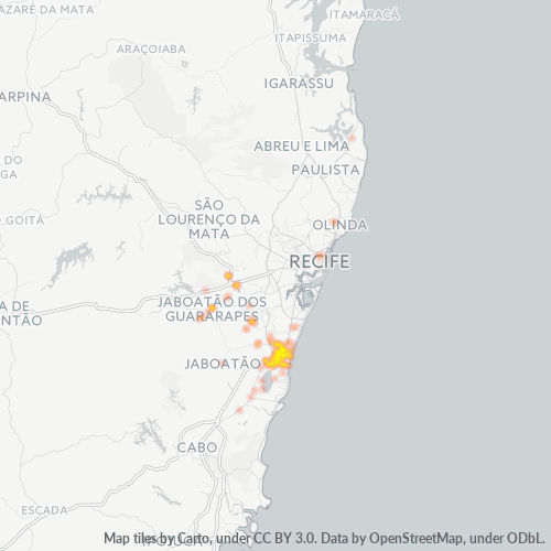 54330-000 Heatmap de Densidade da Empresa