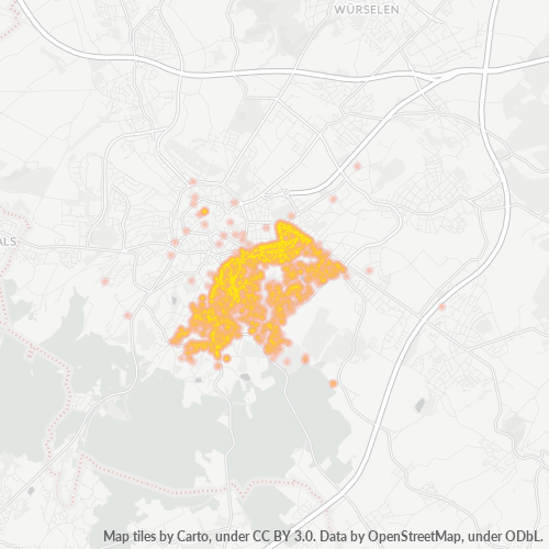 Heatmap für plz 52066