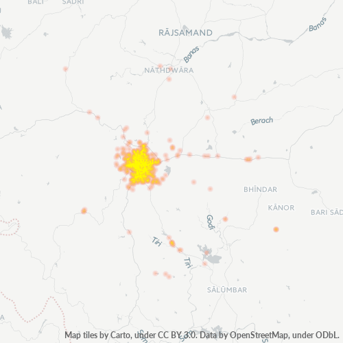 313001 Business Density Heatmap