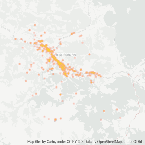 Heatmap für postleitzahl 6391