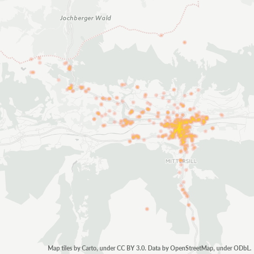 Heatmap für postleitzahl 5730