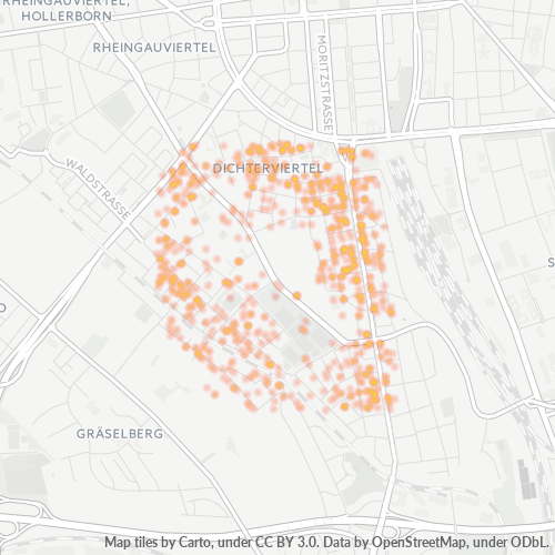 Heatmap für plz 65187