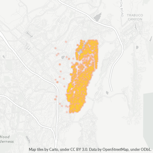92692 Business Density Heatmap