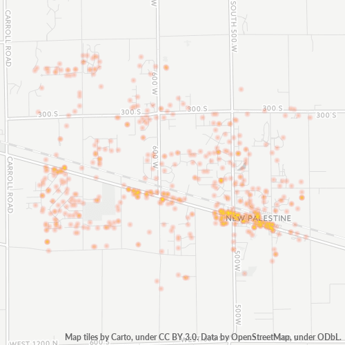 46163 Business Density Heatmap