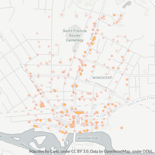 05404 Business Density Heatmap