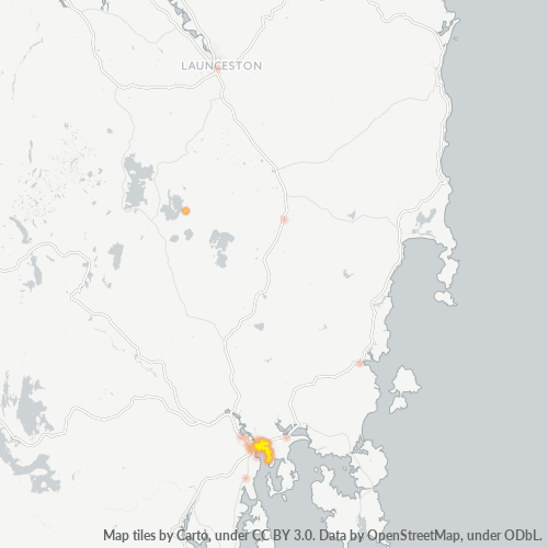 7018 Business Density Heatmap
