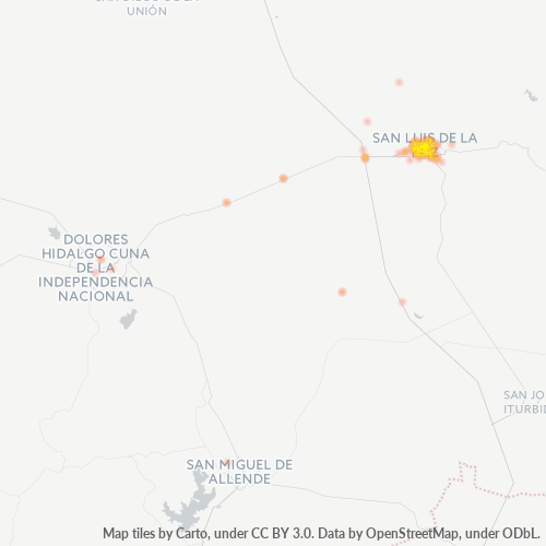 37900 Mapa de calor de densidad empresarial